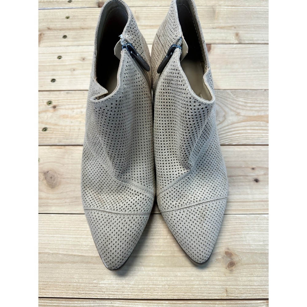 Indigo‎ Rd Womens Ankle Boots Pointed Toe Perforated Zip Side Block Heel